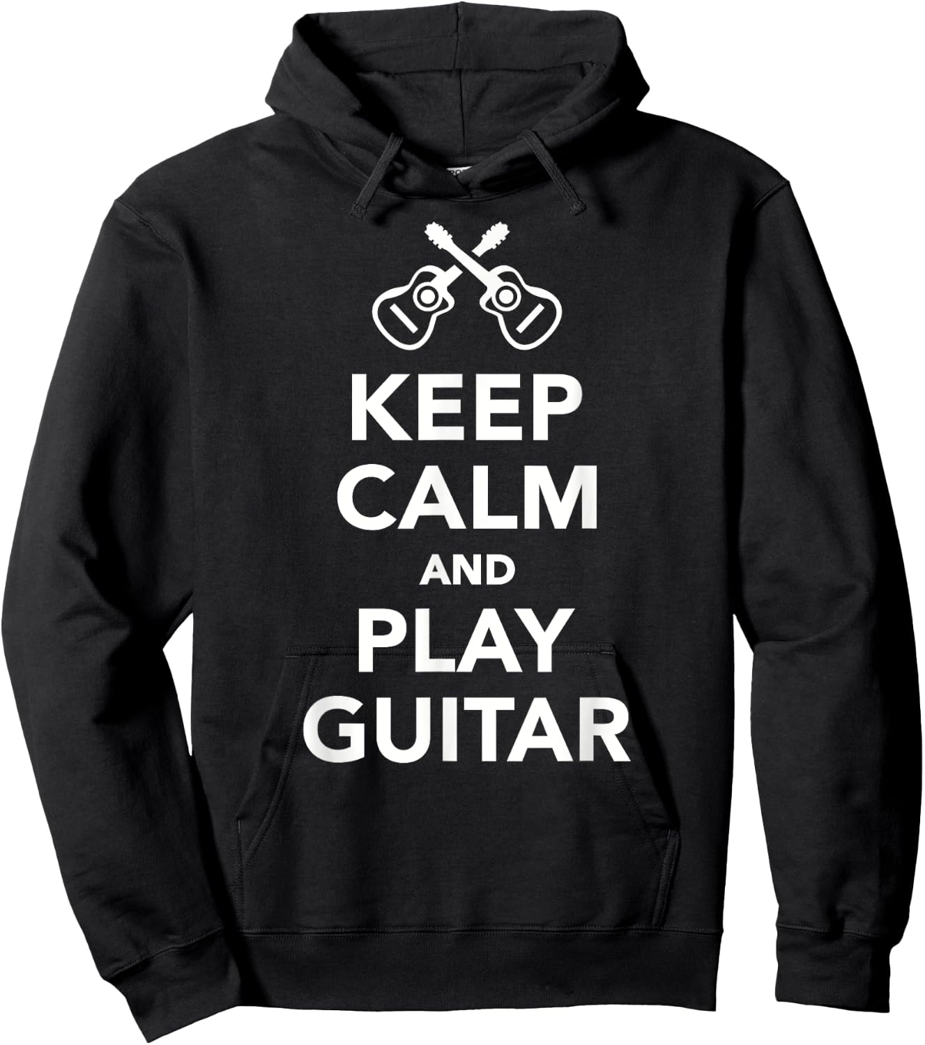Keep calm and play guitar Hoodie - Hoodie | Black