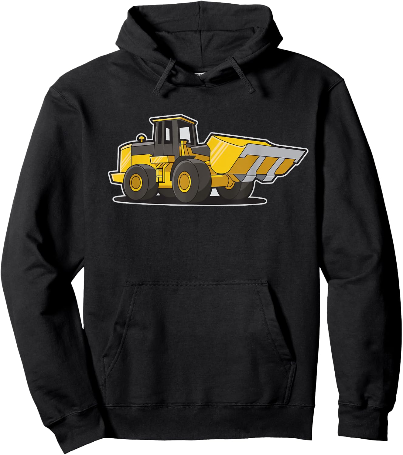 Construction Front Loader Tractor Shirt For Adults And Kids Hoodie - Hoodie | Black