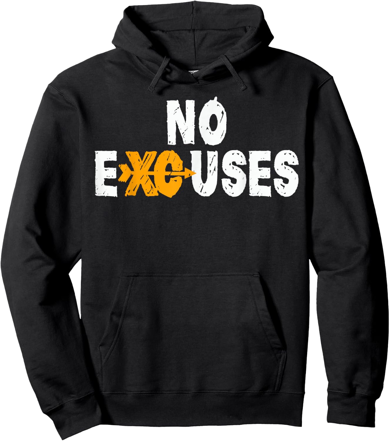 Cross Country Running Shirt for XC Runners - Women's No Excuses XC Running - Black - Small - Short Sleeve - Classic Fit - Cotton & Polyester Blend Hoodie - Hoodie | Black