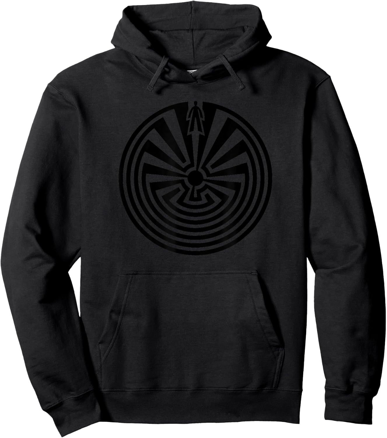 Man in Maze Symbol Journey through Life Indians Spirit Shirt Hoodie - Hoodie | Black