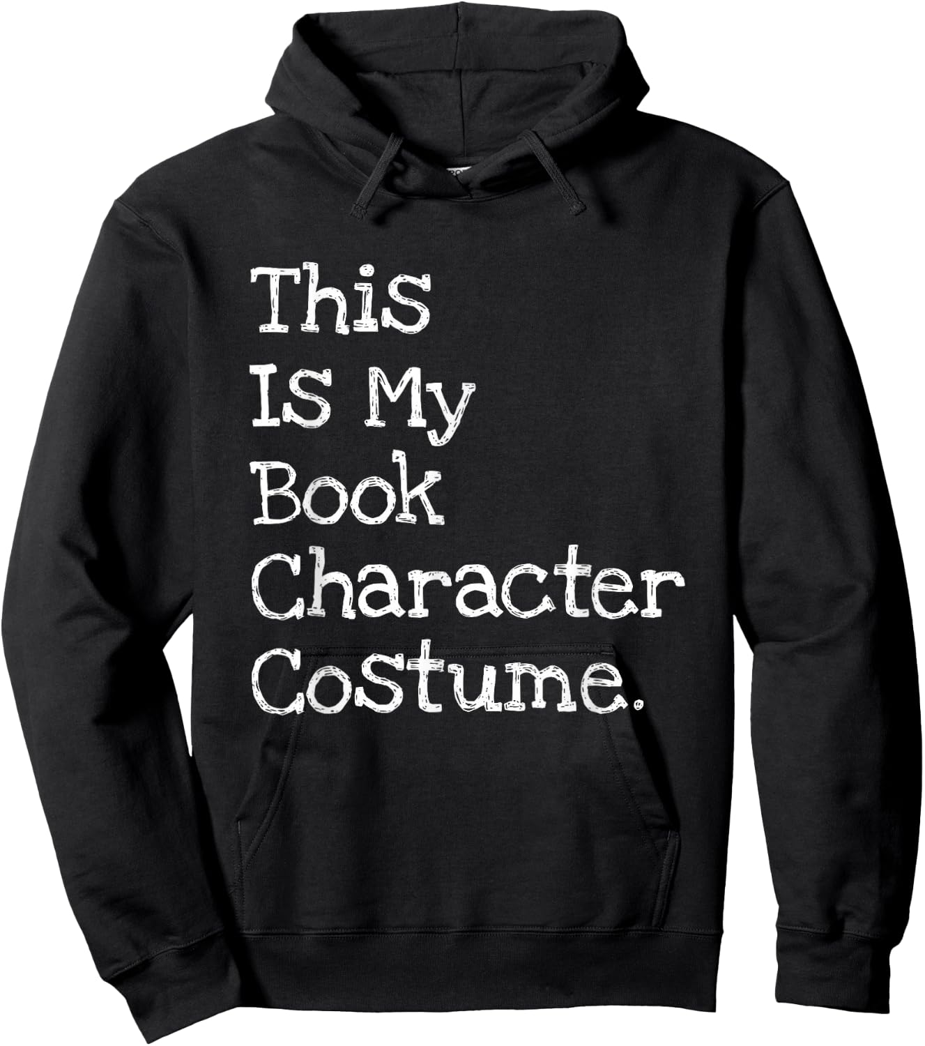 This is My Book Character Costume Funny Halloween Small Hoodie - Hoodie | Black