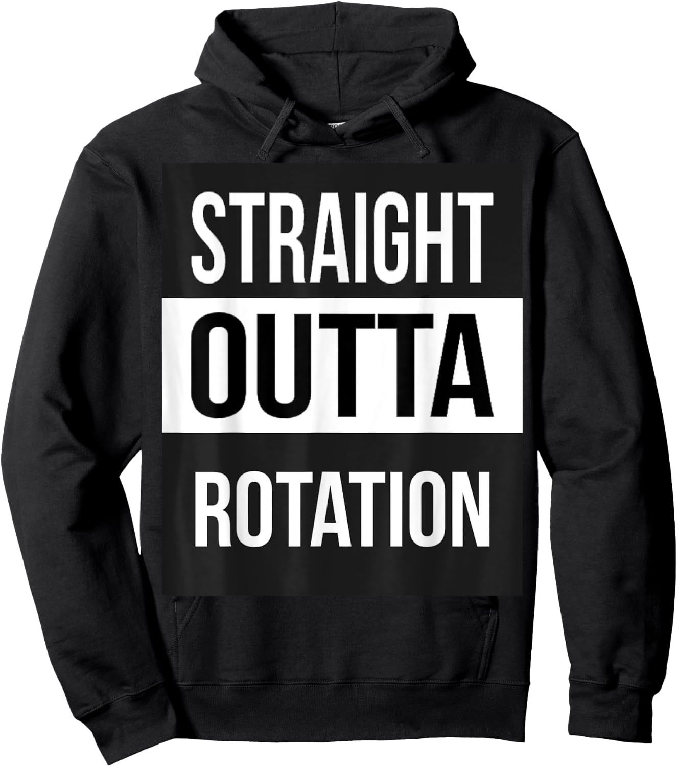 Straight Outta rotation Volleyball Hoodie - Hoodie | Black
