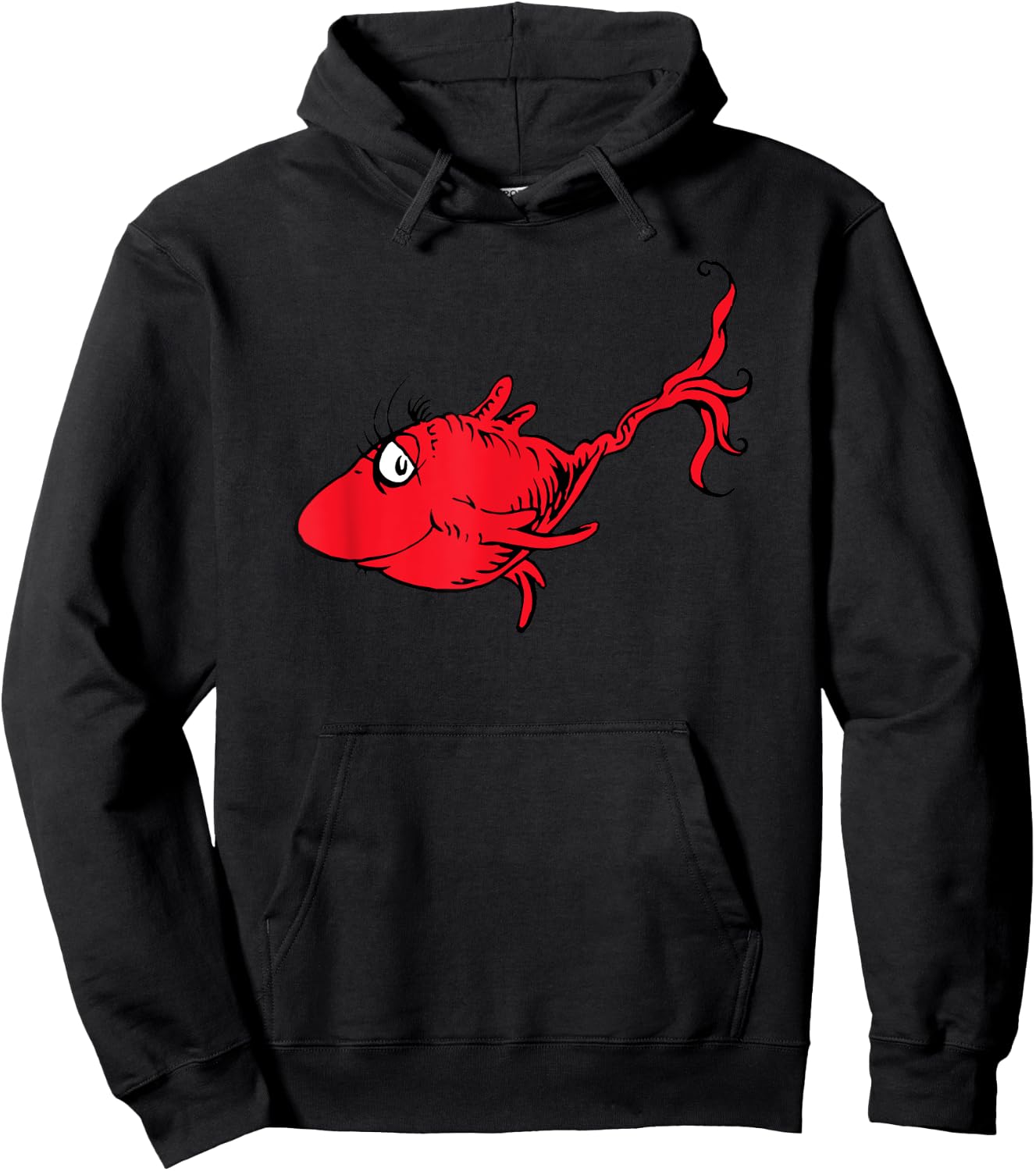 Dr. Seuss Red Fish Hoodie - Hoodie | Black
