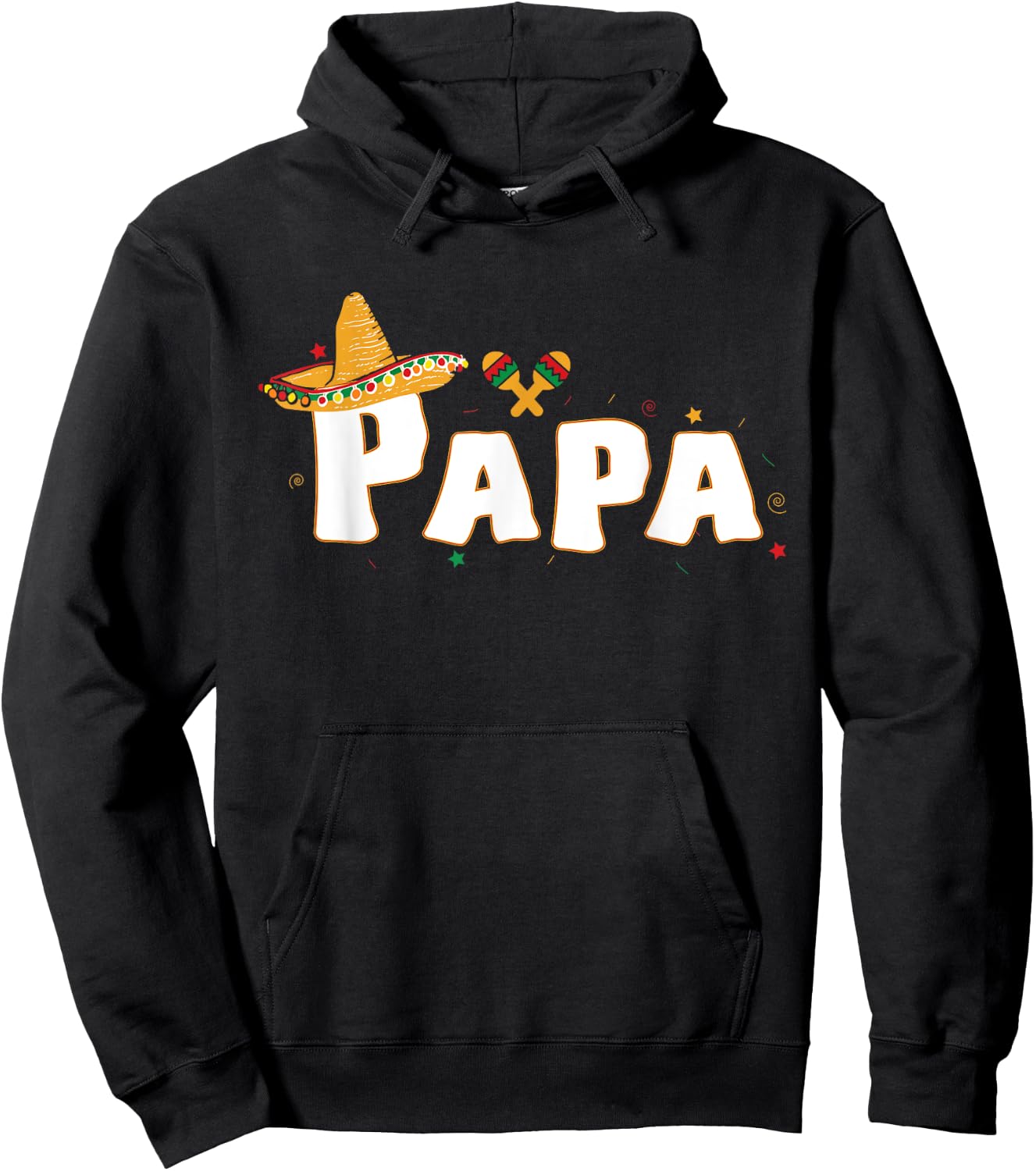 Fiesta Mexican Party Funny Cinco De Mayo Papa Hoodie - Hoodie | Black