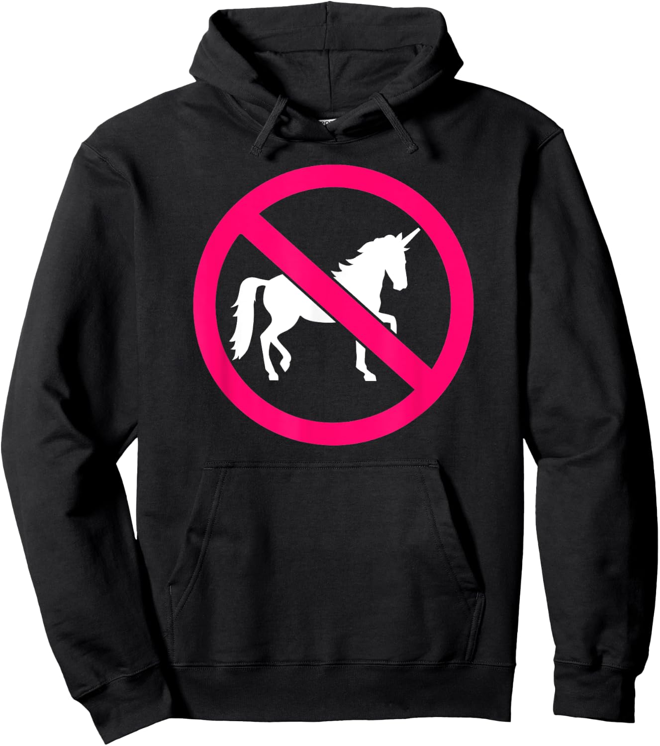 No unicorns Hoodie - Hoodie | Black