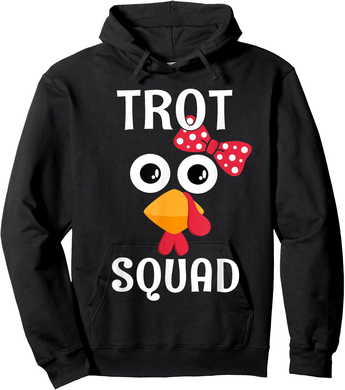 Turkey Trot Shirt Cute Running Gift Hoodie - Hoodie | Black