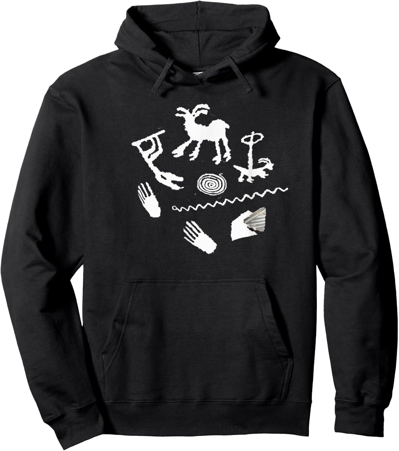 Petroglyph. Rock art. Multiples Hoodie - Hoodie | Black