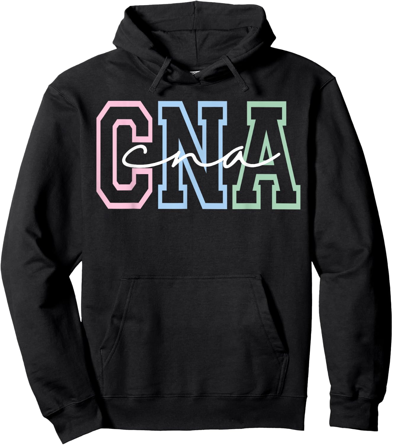 Women CNA Shirt for Nursing Assistants Healthcare RN Hoodie - Hoodie | Black
