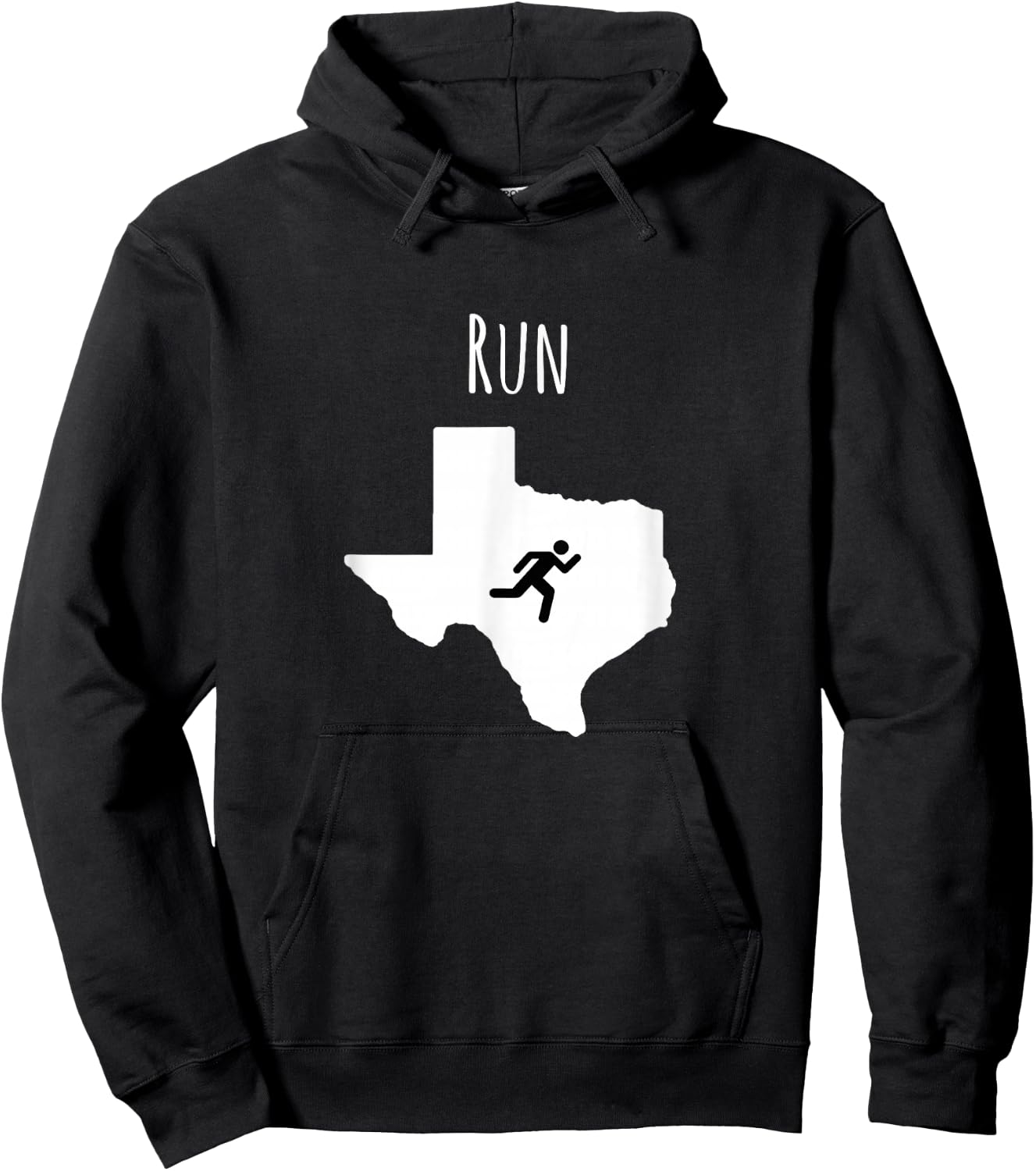 Run Texas Shirt, Runner , Texas Running T Shirt Hoodie - Hoodie | Black