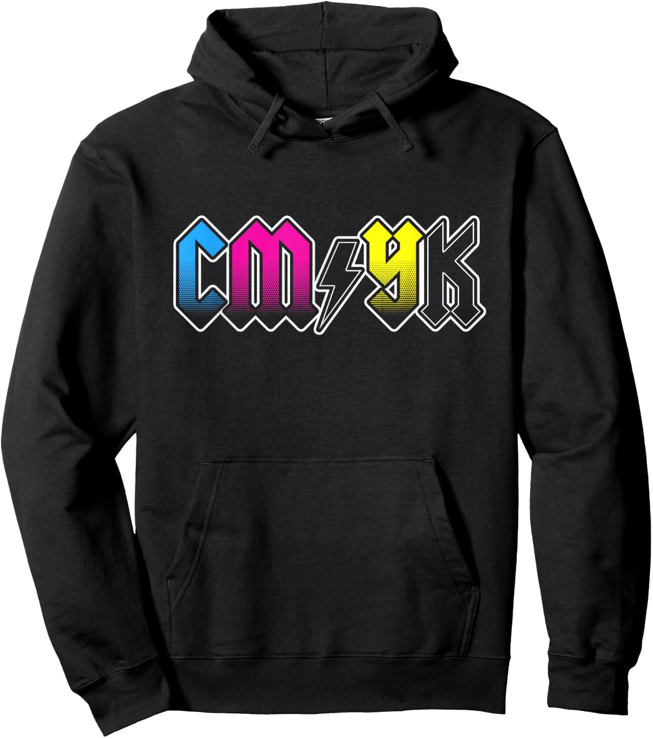 CMYK Rock Band - Graphic Designer Gift Hoodie - Hoodie | Black
