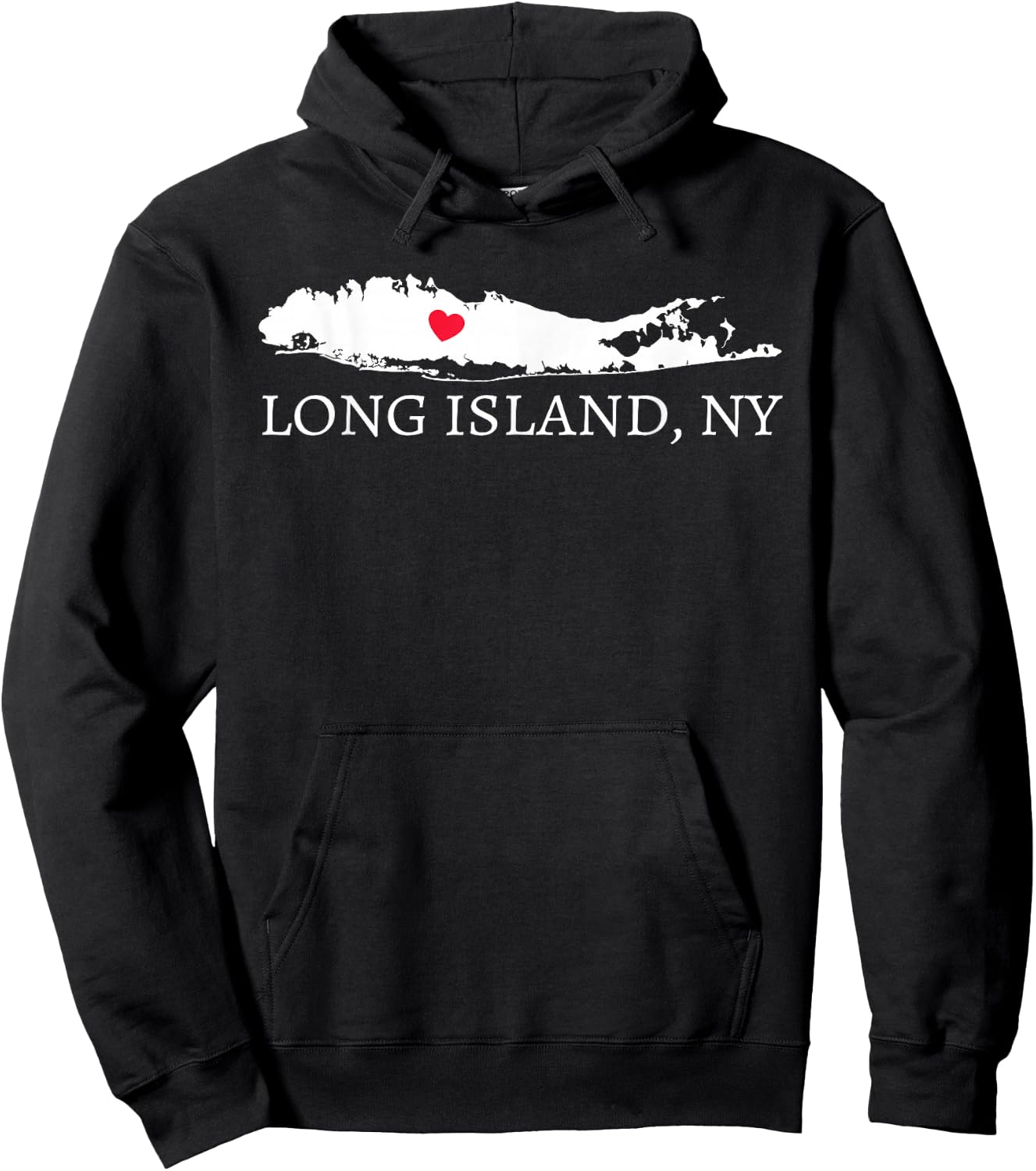 Long Island NY T Shirt Souvenir Gift Shirt Hoodie - Hoodie | Black