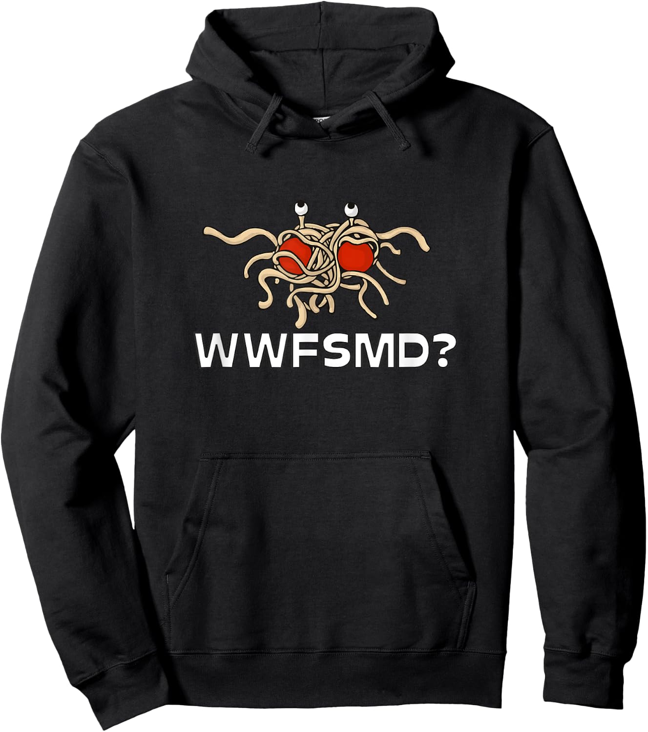 WWFSMD? Flying Spaghetti Monster FSM Hoodie - Hoodie | Black