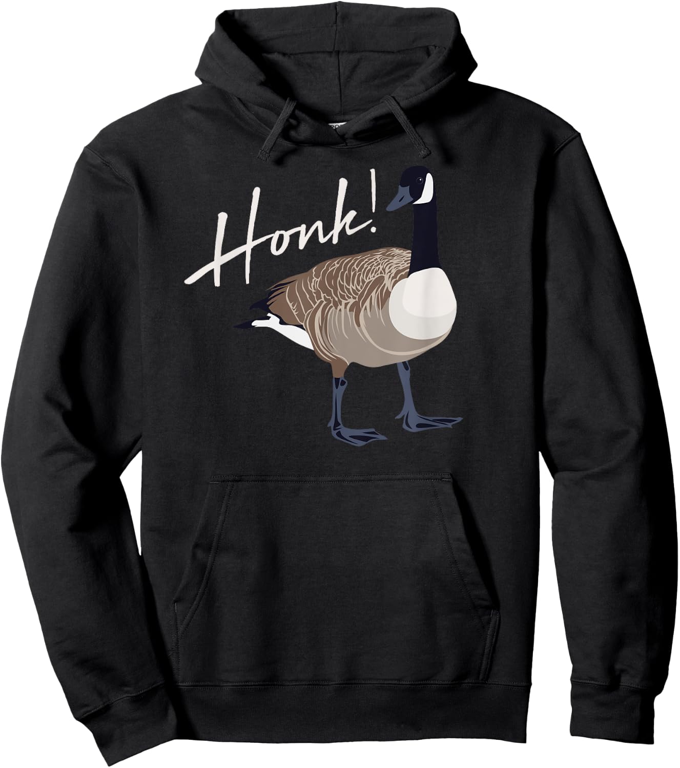 Canadian Goose Shirt Honk Funny Cute Bird Hunter Gift Hoodie - Hoodie | Black
