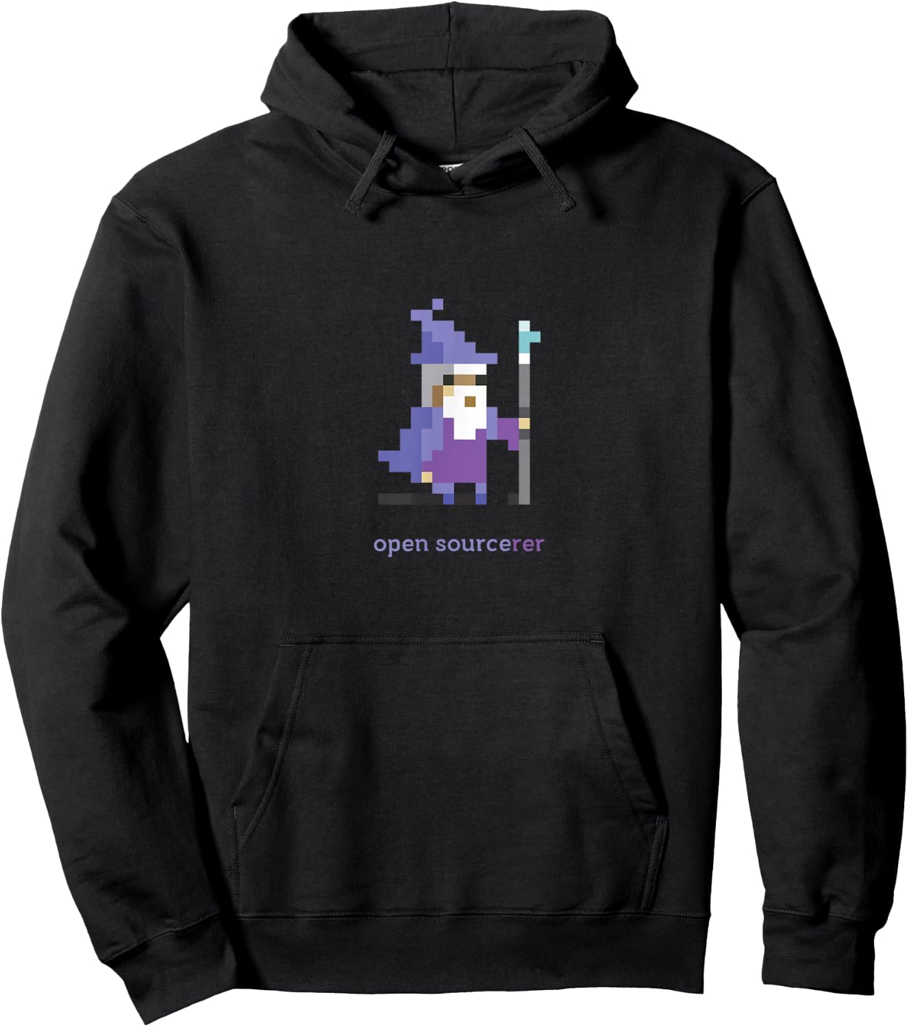Open Source Sorcerer - Programmer Shirt Hoodie - Hoodie | Black