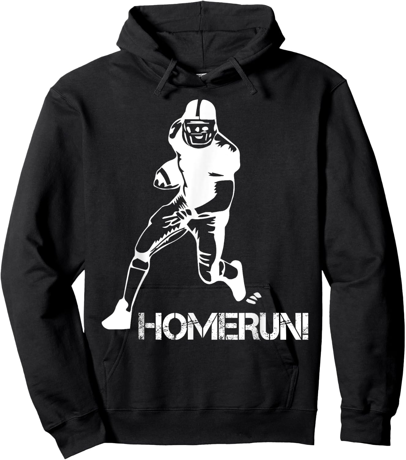 Homerun Football Funny Football Baseball Mix Up Humor Hoodie - Hoodie | Black