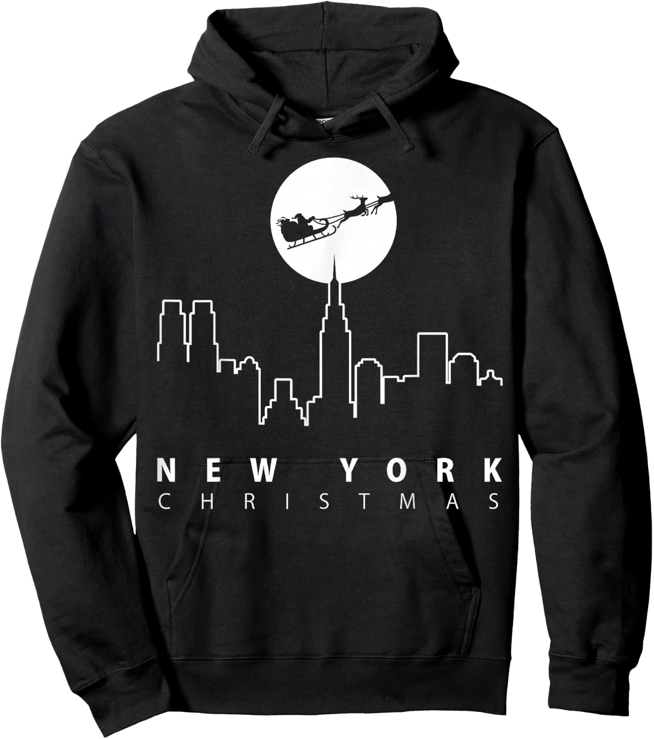 Christmas in New York City Hoodie - Hoodie | Black
