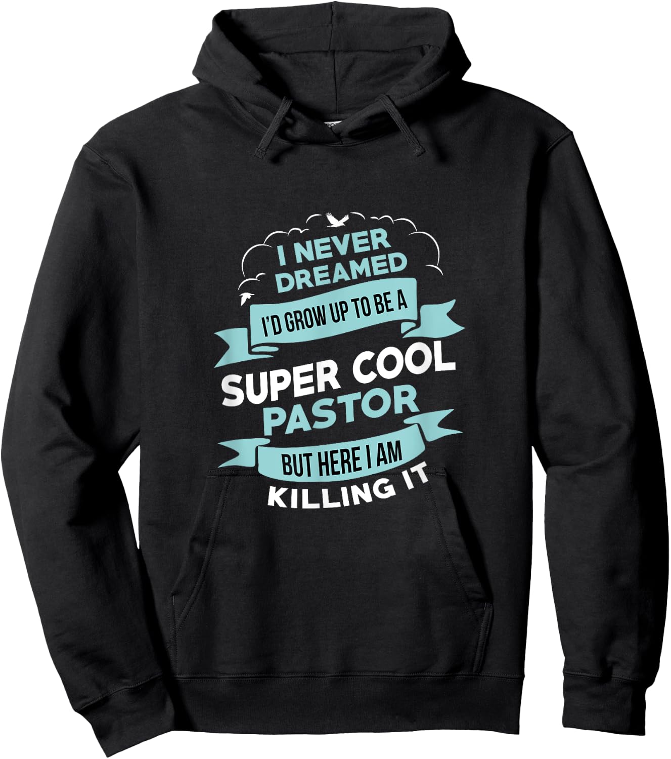 Cool Funny Pastor Gift Christian Catholic Religion Men Women Hoodie - Hoodie | Black