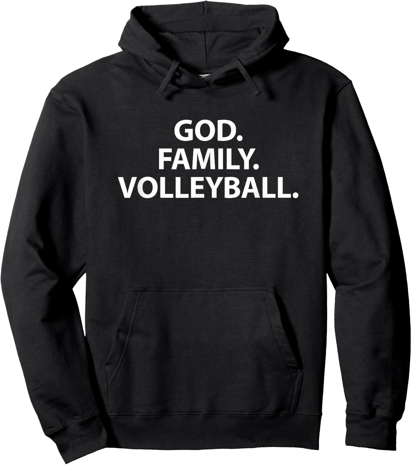 God Family Volleyball for Volley Player Family or Mom Hoodie - Hoodie | Black