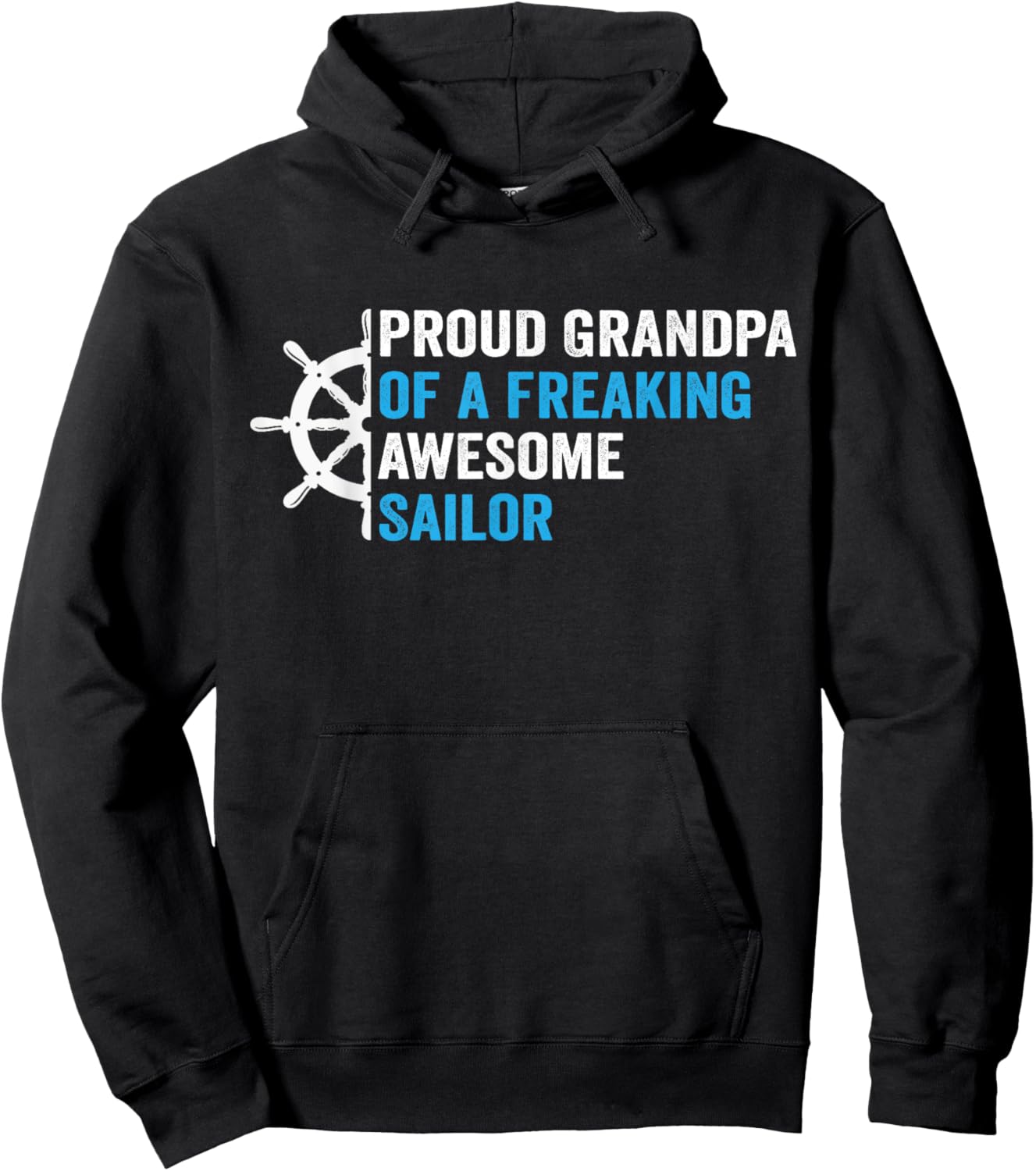 proud Grandpa of a freaking awesome Sailor Hoodie - Hoodie | Black