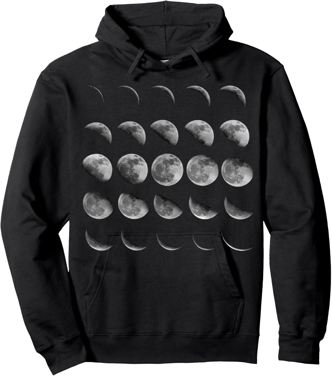 Moon Phases Shirt - Moon Phases T Shirt Hoodie - Hoodie | Black
