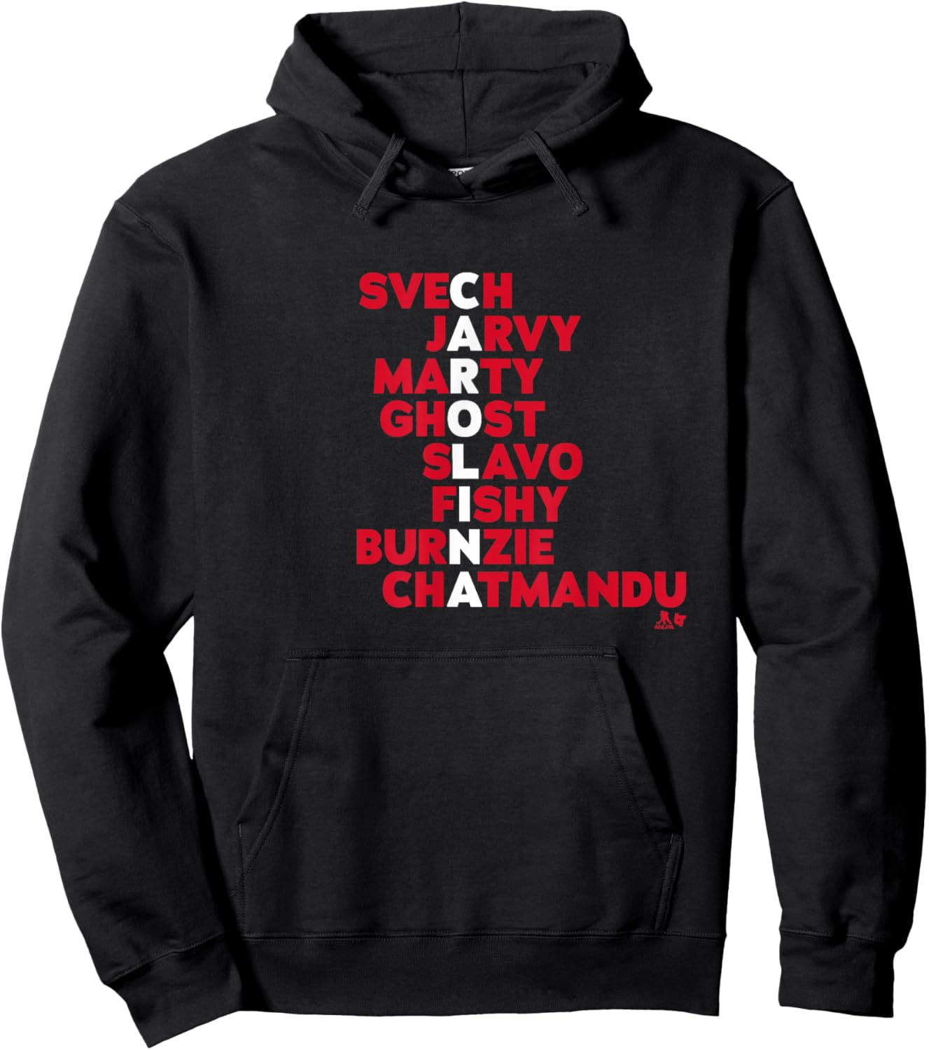 Carolina Hockey Names 2025 Hoodie - Hoodie | Black
