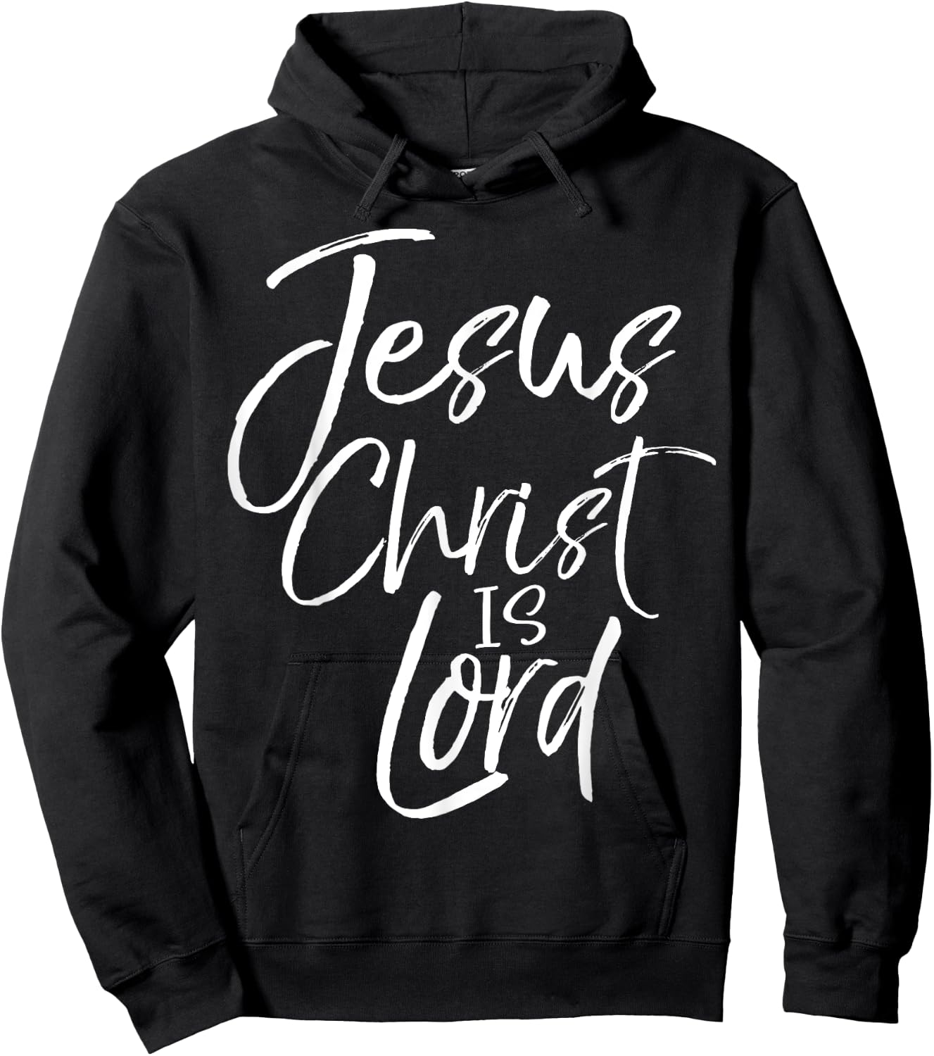 Christian Lordship Gift Faith Statement Jesus Christ is Lord Hoodie - Hoodie | Black