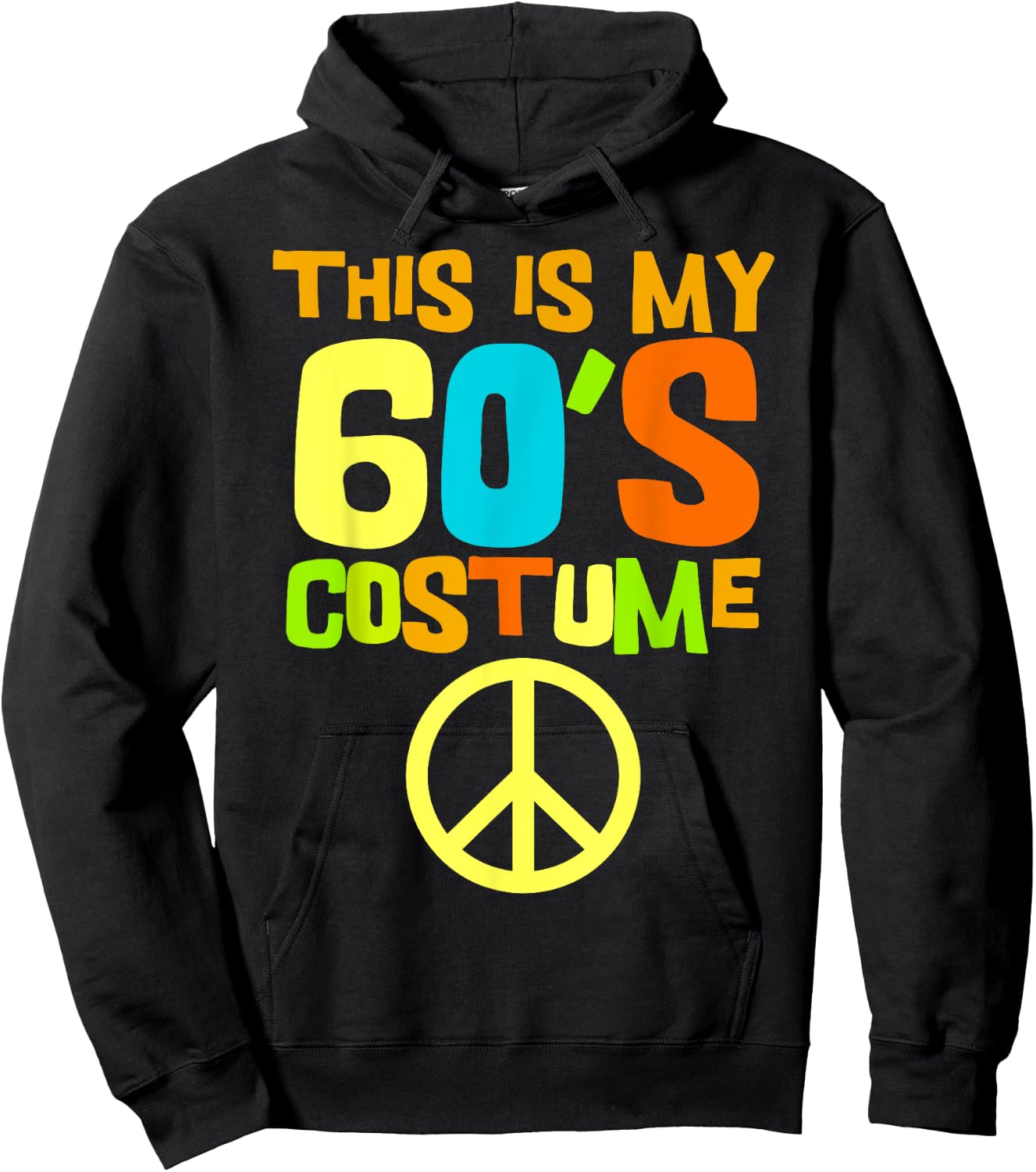 This Is My 60s Costume | Theme Party Wear Costume Outfit Hoodie - Hoodie | Black