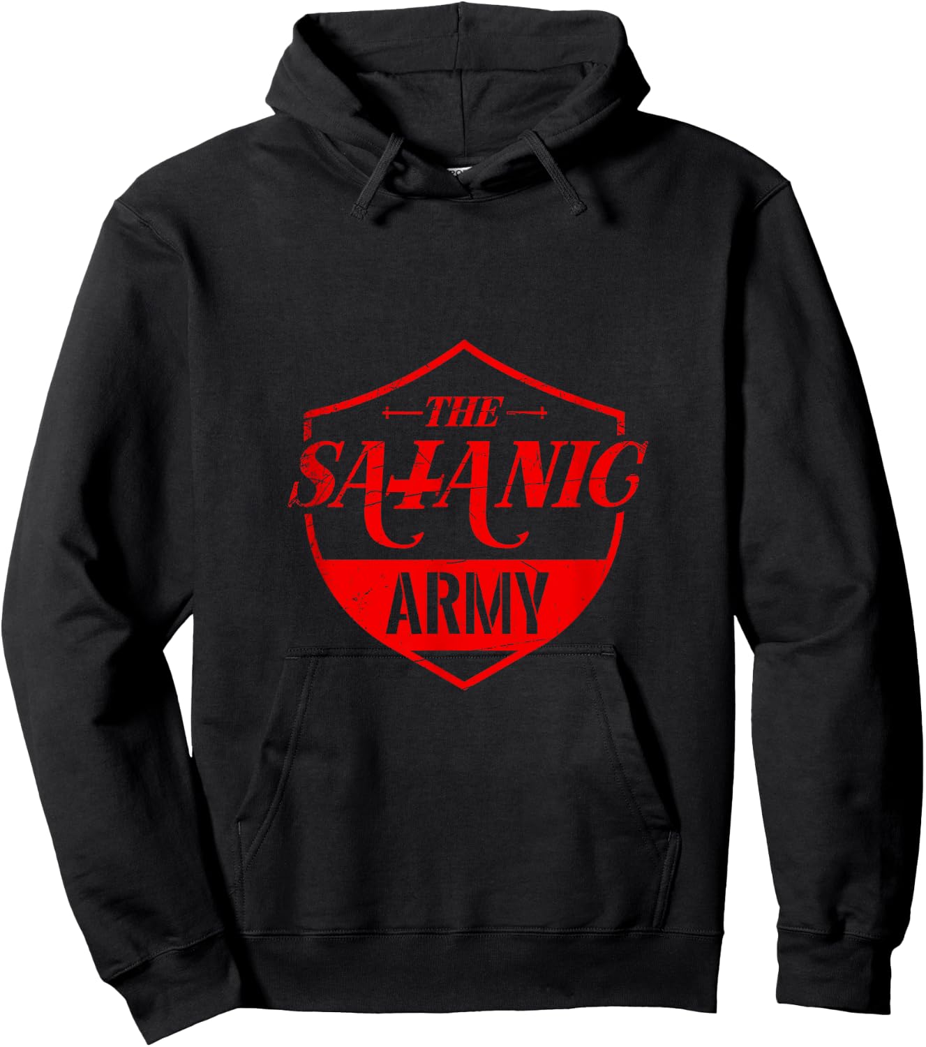 The Satanic Army Shirt Hoodie - Hoodie | Black