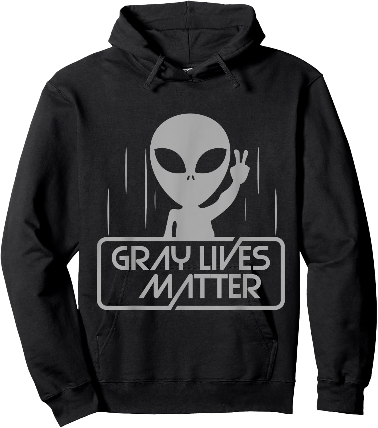 Alien Shirt | Extraterrestrial | Space - Gray Lives Matter Alien Shirt - -Adults - Black - Small - Short Sleeve - Cotton - Classic Fit - Imported Hoodie - Hoodie | Black