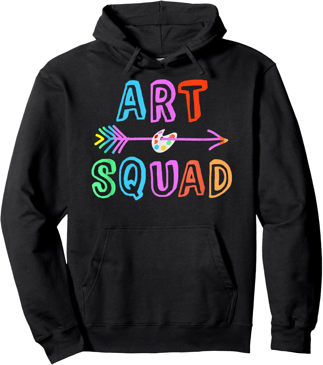 ART SQUAD School Visual Artist Teacher Artistic Student Club Women Girls Kids Hoodie - Hoodie | Black