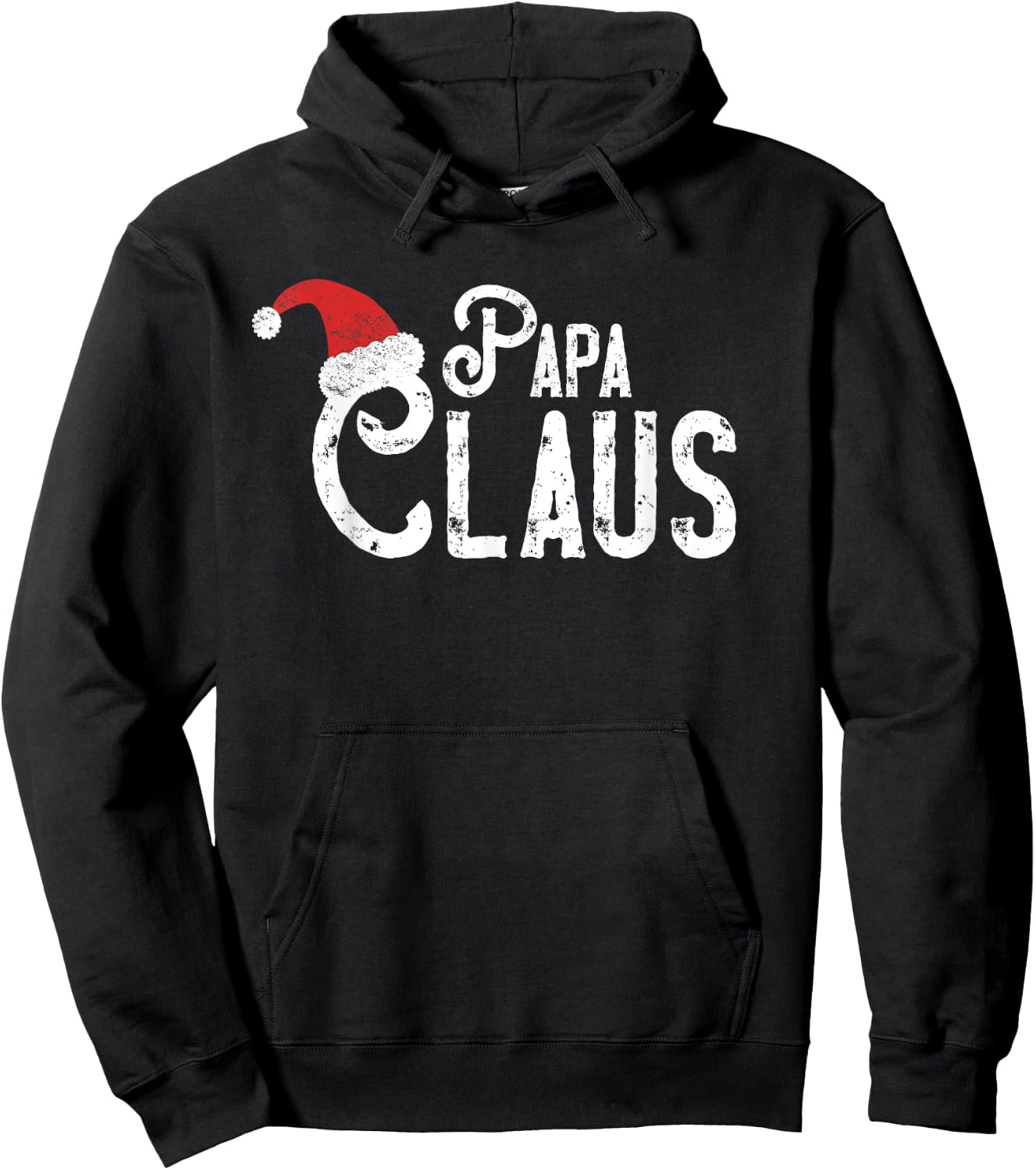 Papa Claus - Matching Family Christmas Shirt Hoodie - Hoodie | Black