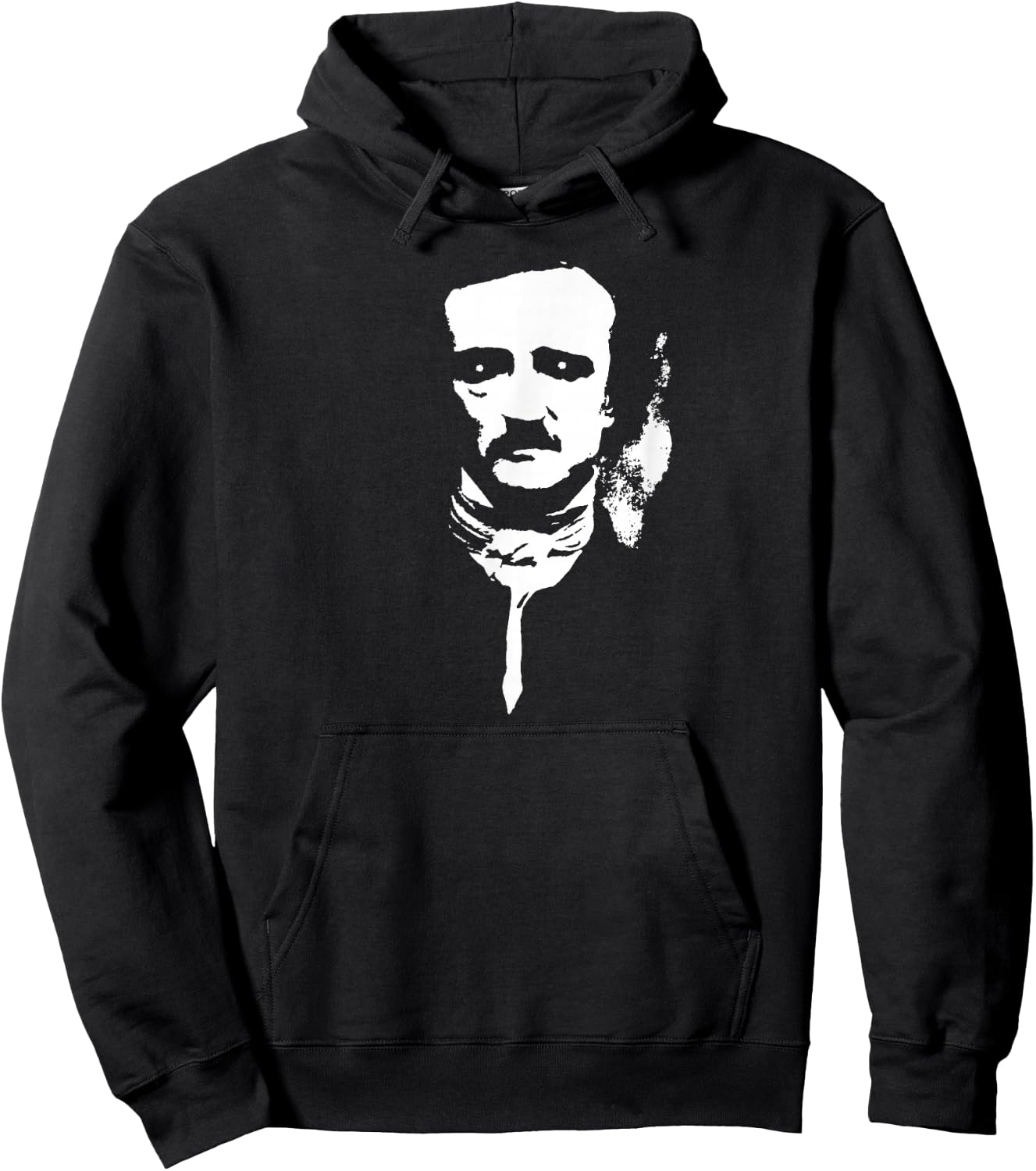 Ghostly Edgar Allan Poe Hoodie - Hoodie | Black