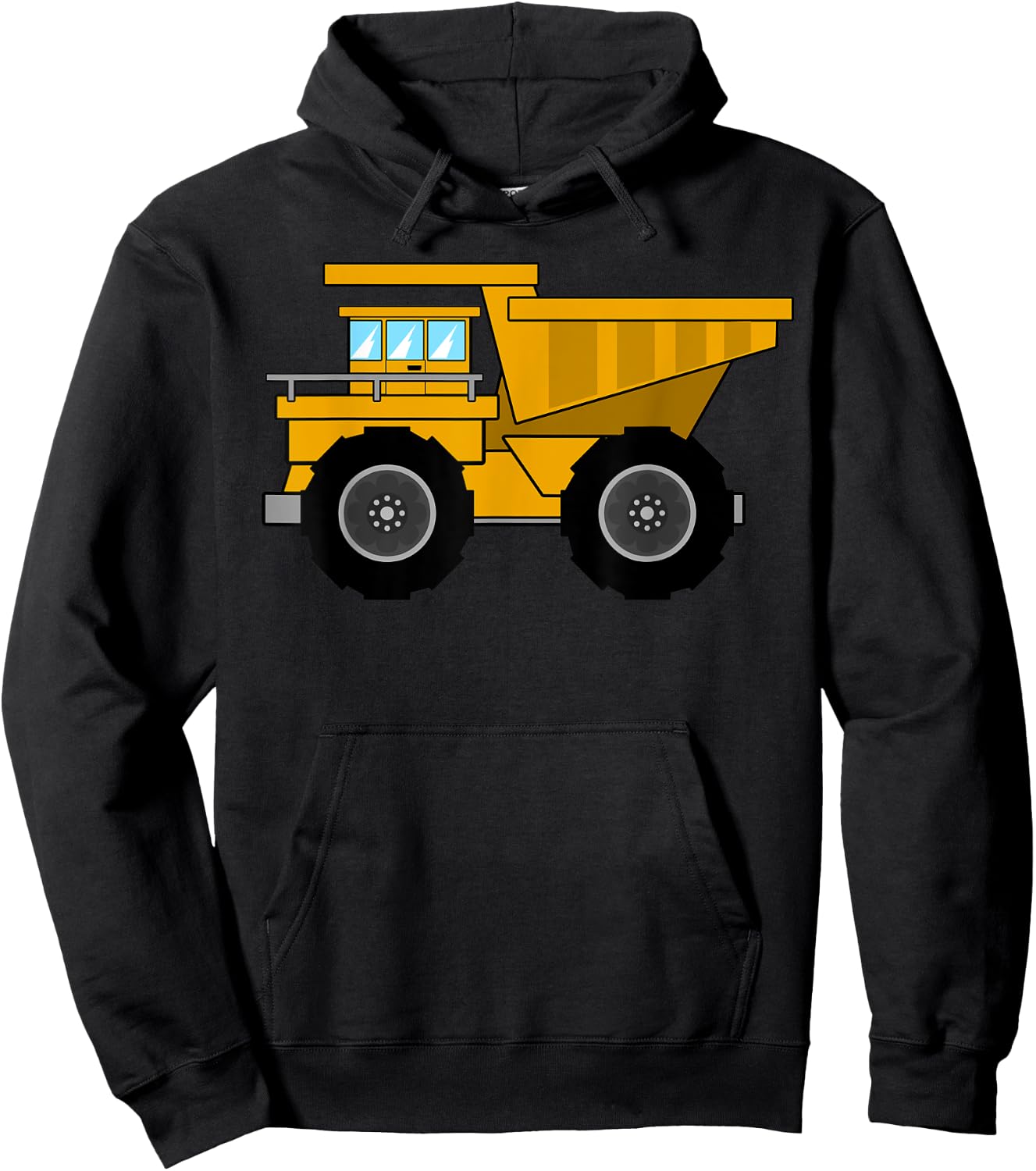 I Love Dump Truck Shirt | Little Boys Kids Gift Hoodie - Hoodie | Black