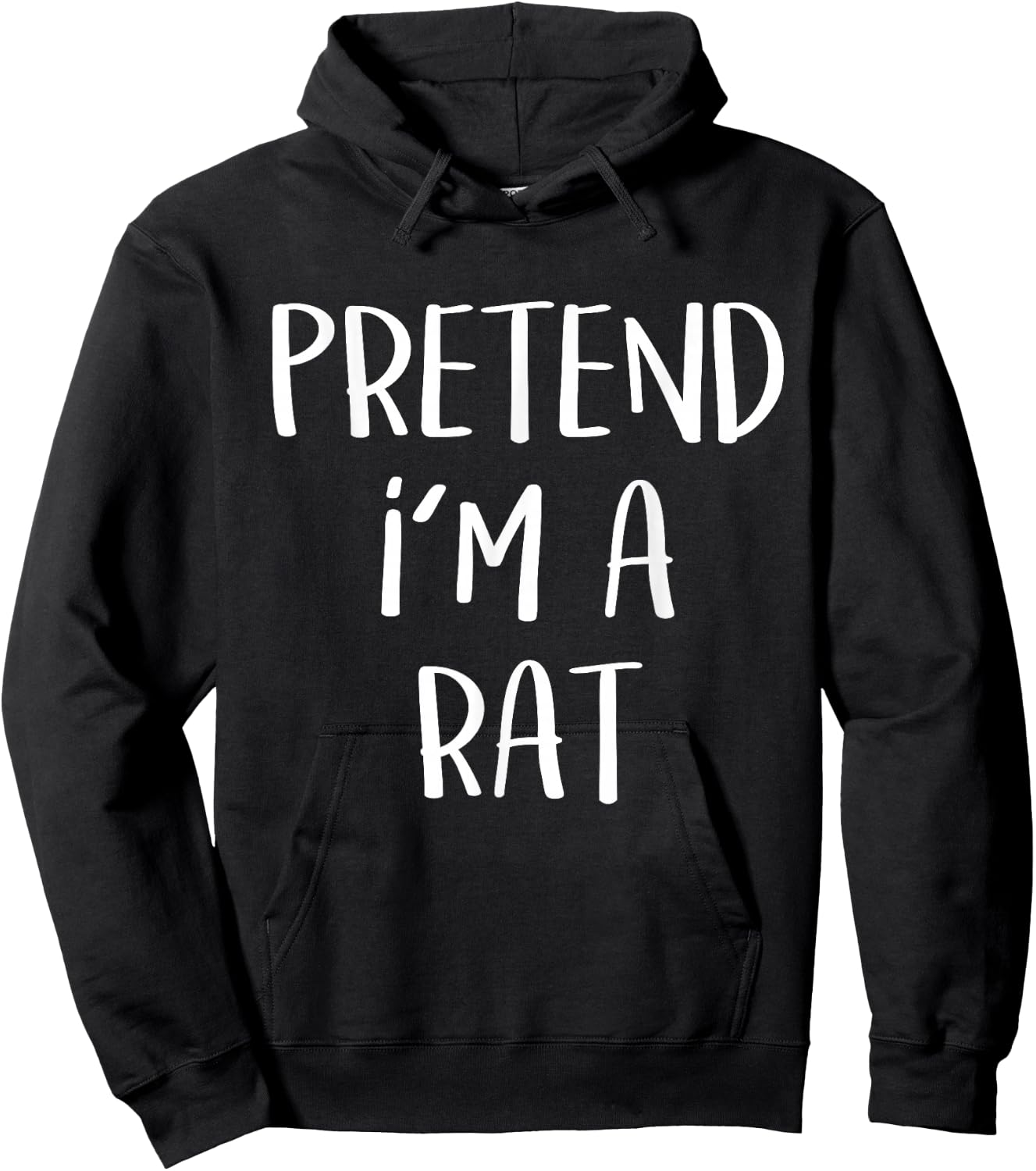 Pretend I'm A Rat Costume Halloween Party Animal Hoodie - Hoodie | Black