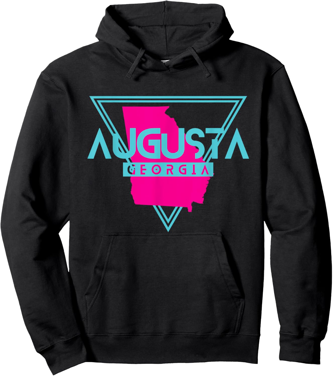 Augusta Georgia T Shirt Triangle GA Souvenirs Hoodie - Hoodie | Black