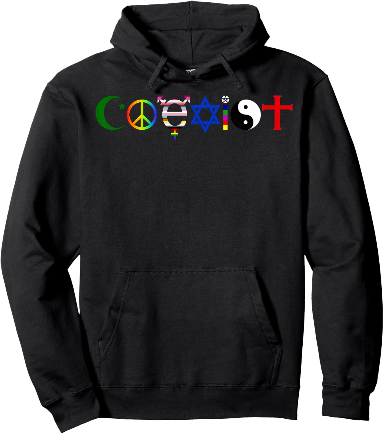 Coexist Hoodie - Hoodie | Black