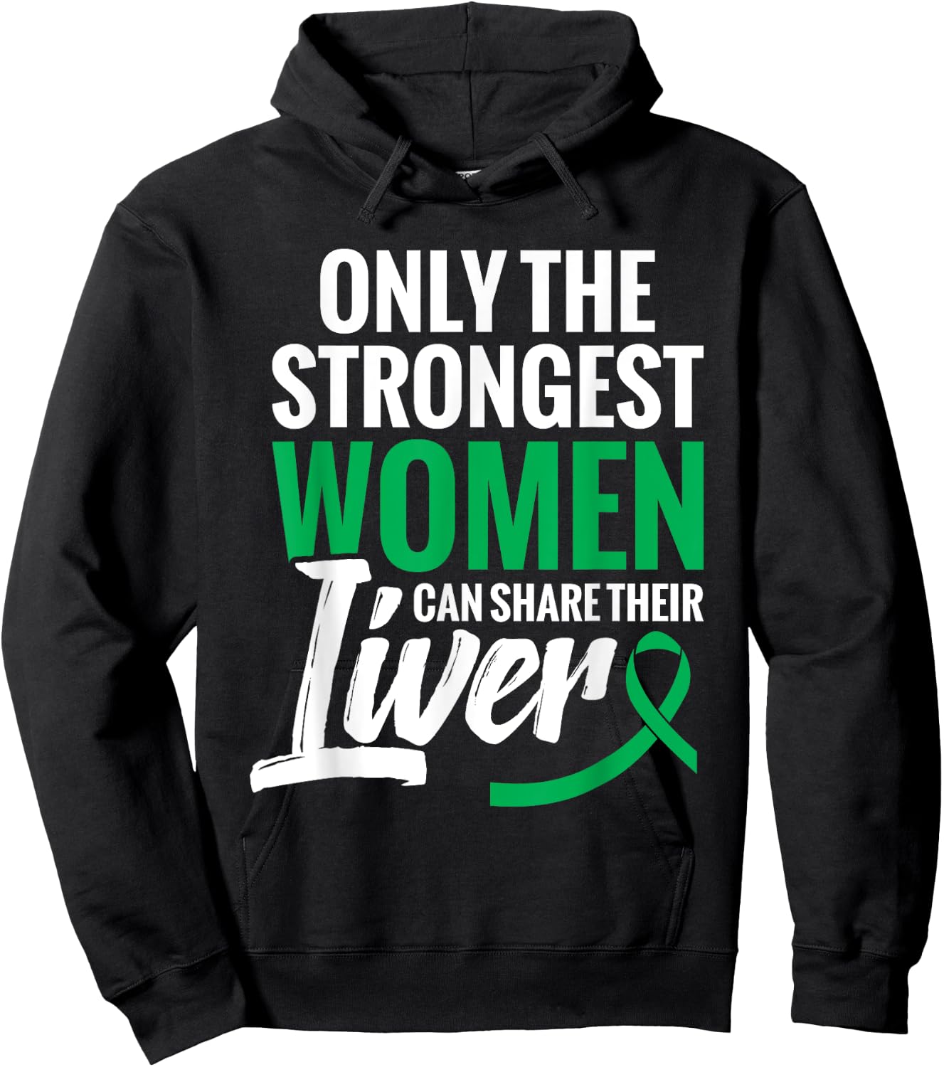 Liver Donation Support Organ Donor Liver Transplant Hoodie - Hoodie | Black