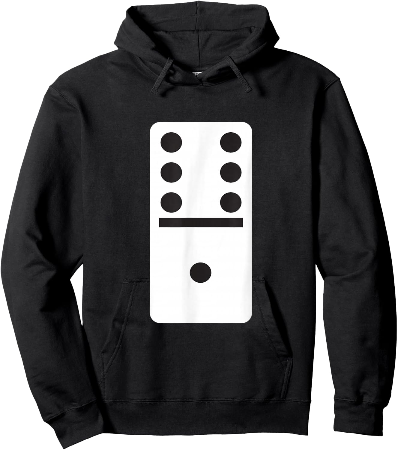 Six One Dominoes -Halloween Costume Domino Game Hoodie - Hoodie | Black