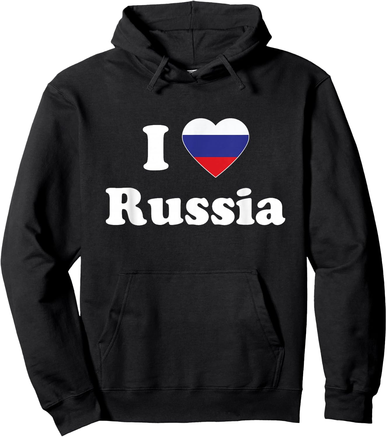 I Love Russia I Heart Russia Russian Hoodie - Hoodie | Black