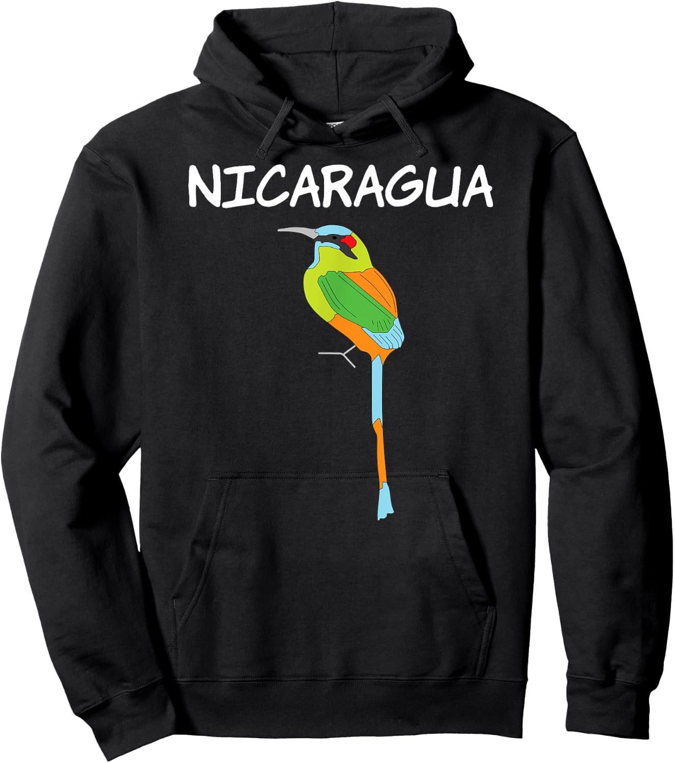 Nicaragua Nicaraguan Bird Central America Guardabarranco Hoodie - Hoodie | Black