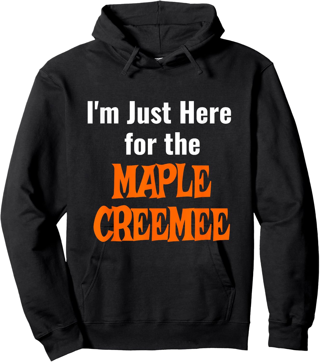 Maple Creemee Shirt - Vermont Soft Serve Ice Cream Hoodie - Hoodie | Black