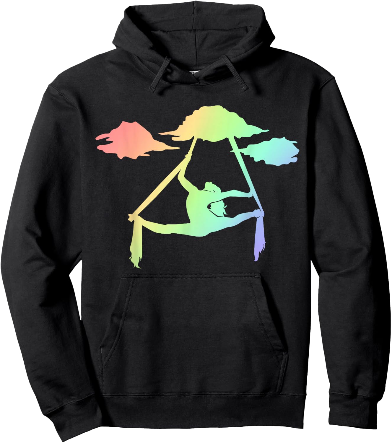 Aerial Silks Rainbow Girls, Trapeze Artist Outfits Hoodie - Hoodie | Black