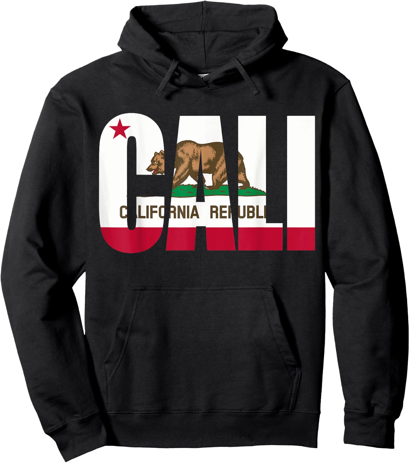 Republic of California State Flag Hoodie - Hoodie | Black