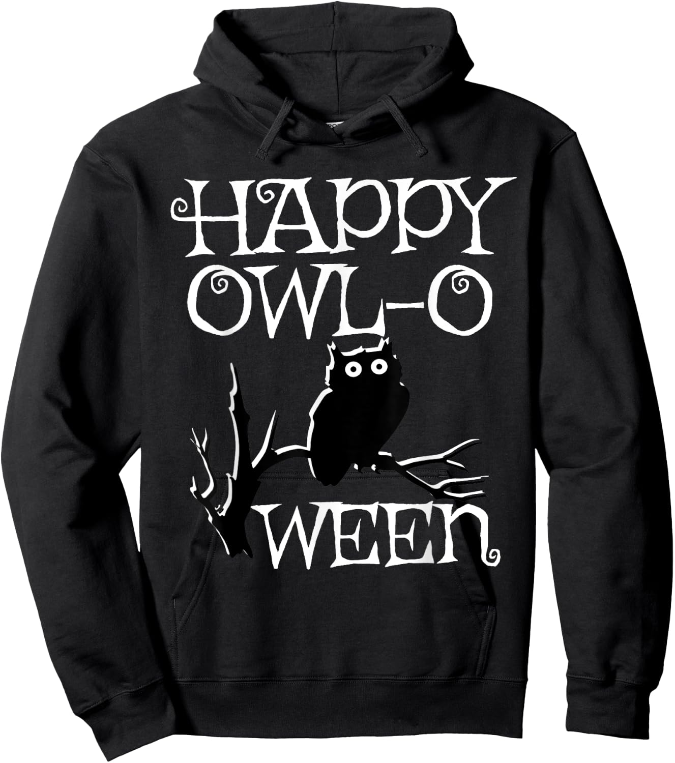 Happy Halloween Owl Shirt, Owl-O-Ween Funny Hoodie - Hoodie | Black
