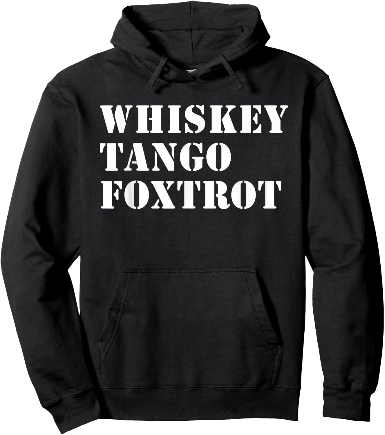 WTF Whiskey Tango Foxtrot Hoodie - Hoodie | Black