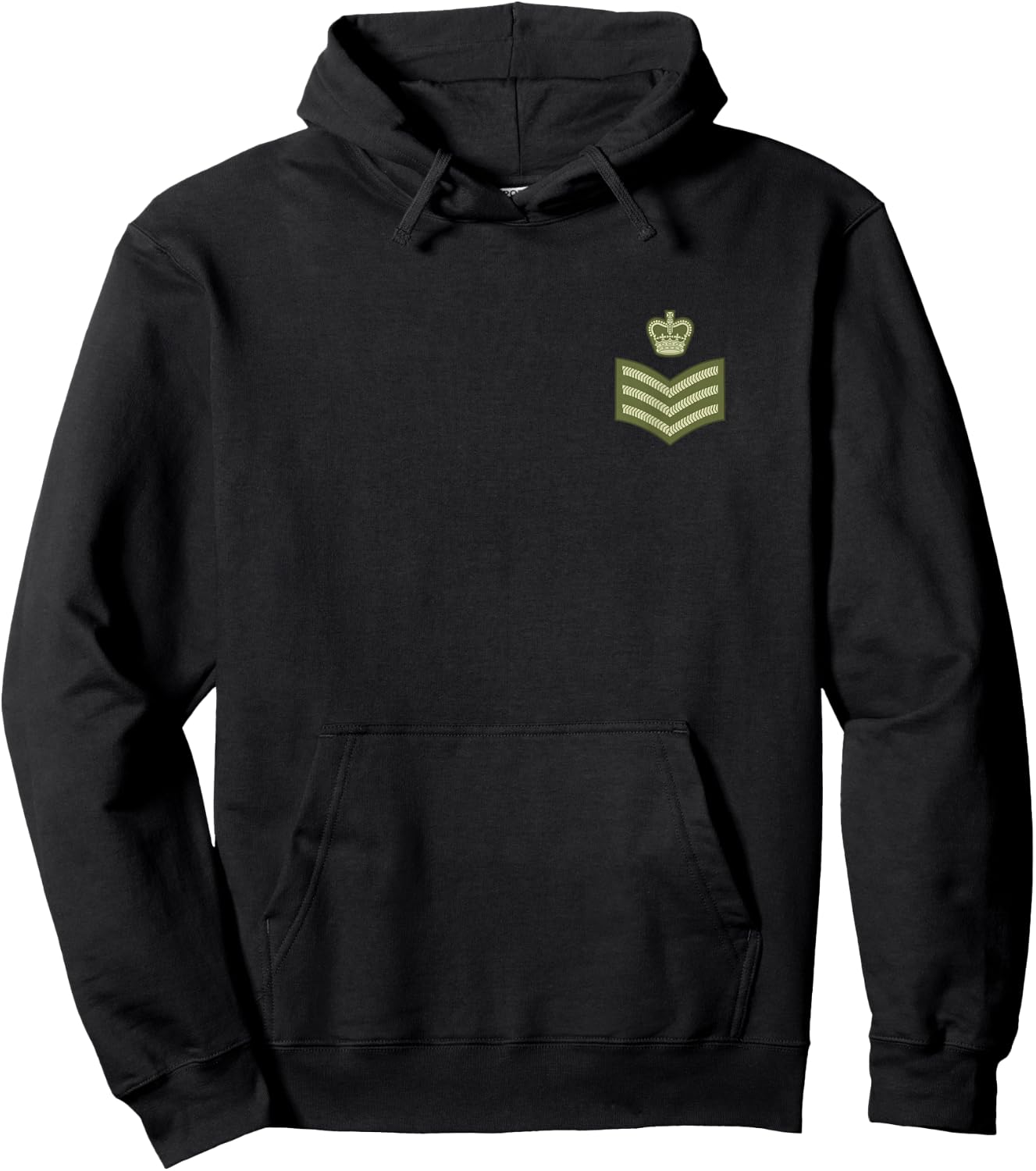 British Army Staff Sergeant OR7 rank Hoodie - Hoodie | Black