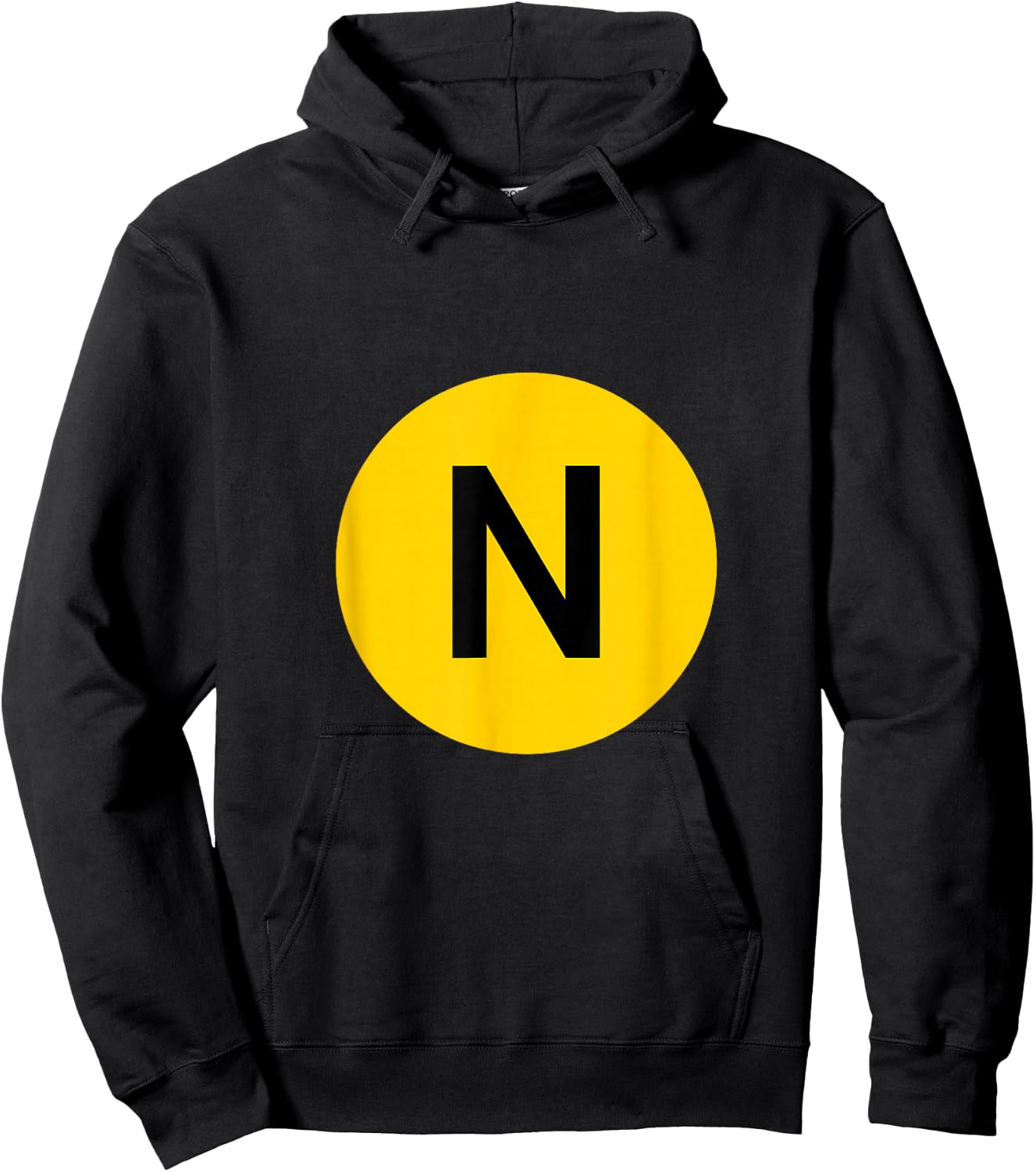 N Line - NYC Subway Train - Broadway Hoodie - Hoodie | Black
