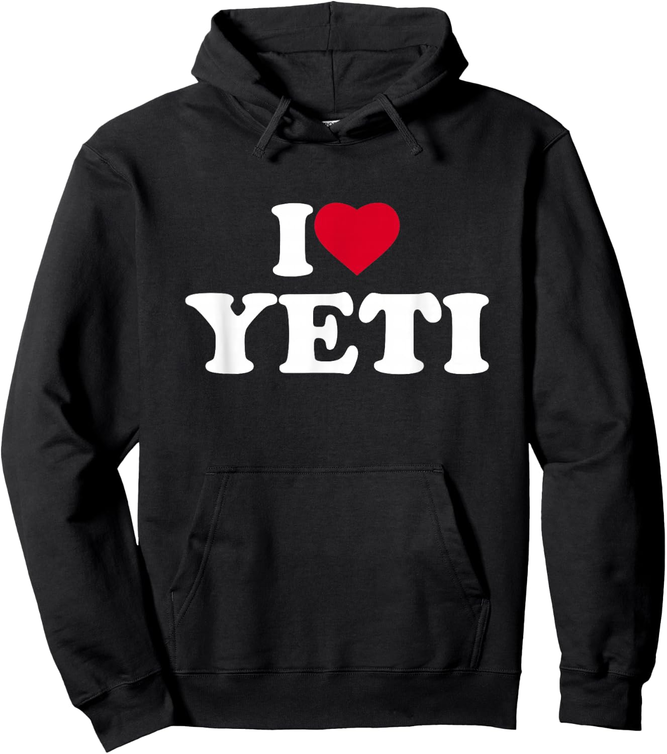 I Love Yeti I Heart Yeti Lover Hoodie - Hoodie | Black