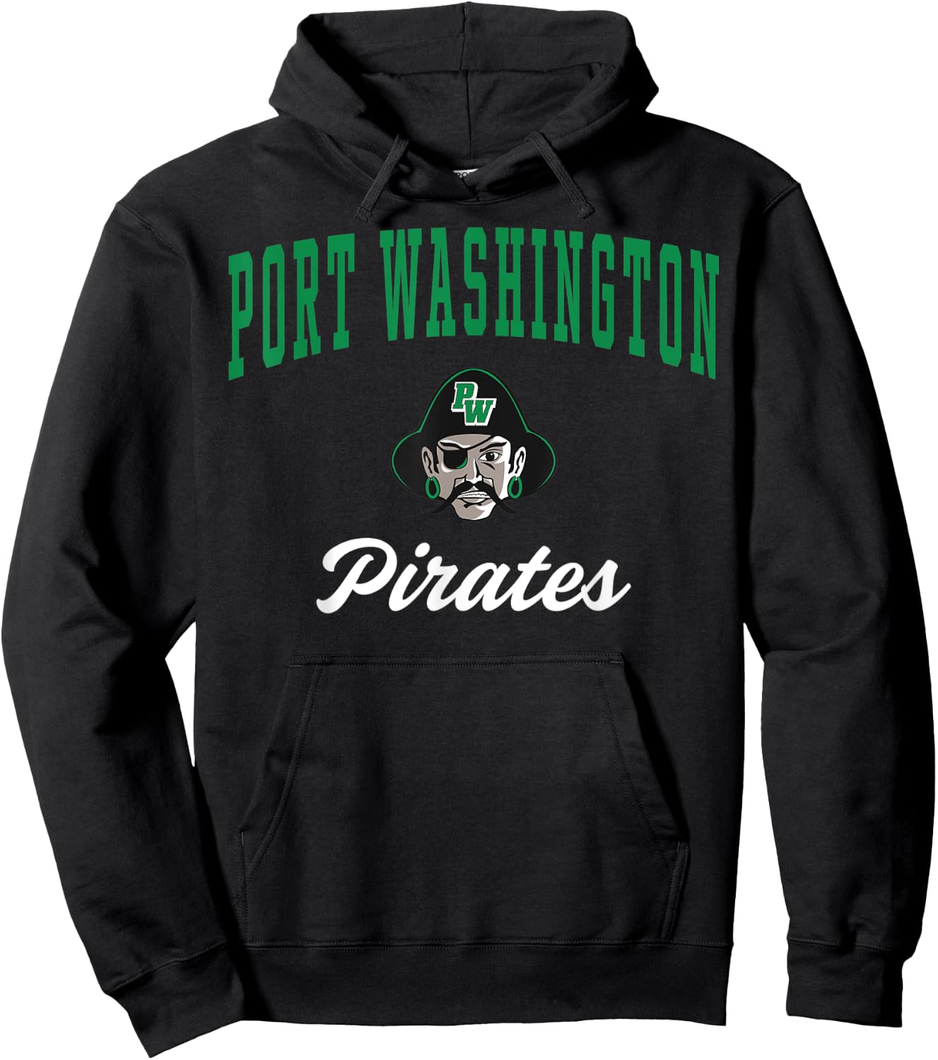 Port Washington High School Pirates C3 Hoodie - Hoodie | Black