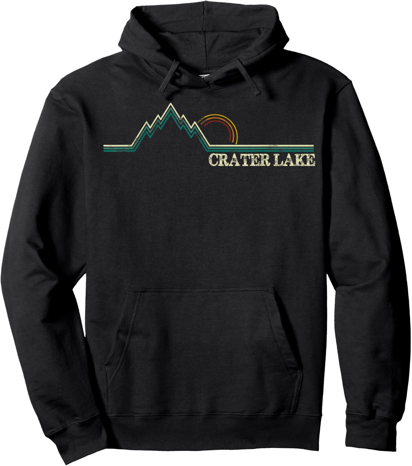 Crater Lake Oregon Hiking Vacation Hoodie - Hoodie | Black